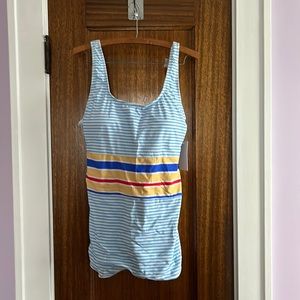 Striped boy leg swimsuit